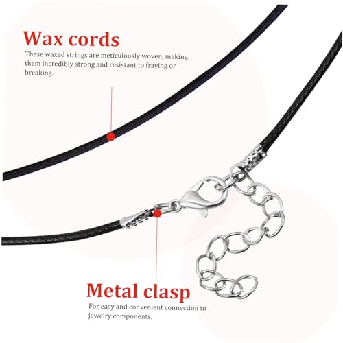 Hilo encerado SEWACC de 500 piezas para creación de collares, pulseras y manualidades resistentes 3