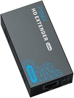 PW-DT243 HDMI Extender Over IP, 1080p Over 394ft (120m) Ethernet Cat5e/6 Cable, 1 to Many Over Gigabit Switch, Network LAN, HDMI Extender Balun Signal Box (ONLY RX)…