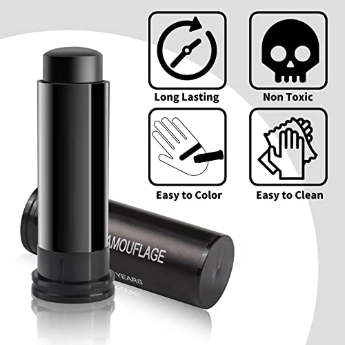 Meicoly Eye Black Stick For Sports,Easy To Color Black Stick,Sporting Face Paint For Baseball Softball Football Lacrosse,Color Holding Lip Smacking And Face Painting,Athletes #TOP2