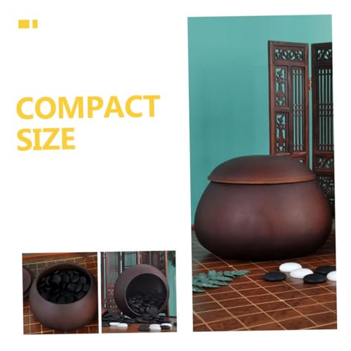 Pièces de jeu de Go réversible et imperméable boîte de stockage bois - 5