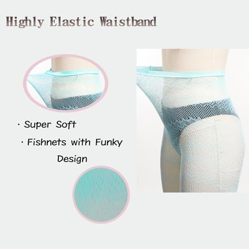 Image of Benefeet Sox Womens Fishnets Girls Fishnet Tights Sexy High Waist Fishnet Stockings Sheer Mesh Hollow Out Pantyhose
