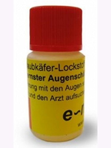 Nachfüllampulle für Gartenlaubkäferfalle, biologische Schädlingsbekämpfung durch Trichterfalle mit Lockstoff