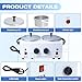 Double Wax Warmer Professional，Wax pot for Hair Removal with Adjustable Temperature Set, Portable Professional Wax Heater for spa and Salon,Body with 200pcs Wax Sticks