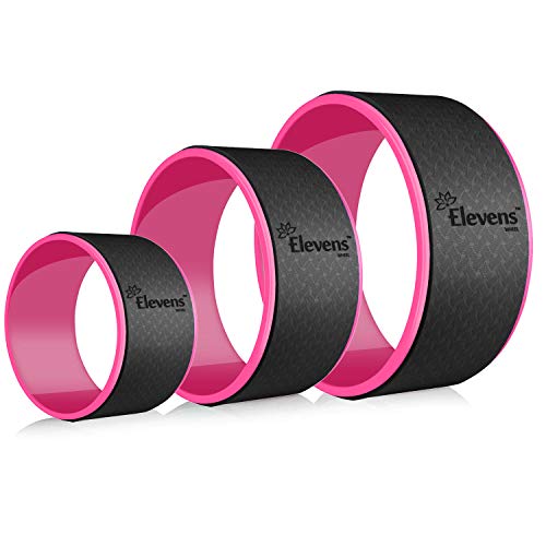 Elevens Yoga Wheel Set of 3, Dharma Yoga Prop Wheel for Back Pain