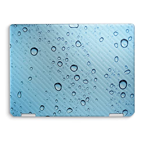 Image of MightySkins Carbon Fiber Skin Compatible with HP Spectre x360 14 inch (2022) Full Wrap Kit - Rainy Day | Protective, Durable Textured Carbon Fiber Finish | Easy to Apply | Made in The USA