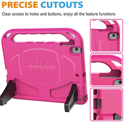 Bmouo Kids Case For Ipad 9Th/8Th/7Th Generation - Ipad 10.2 2021/2020/2019 Case With Built-In Screen Protector, Durable Shockproof Handle Stand Ipad 9Th 8Th 7Th Generation Case For Kids, Rose #TOP6