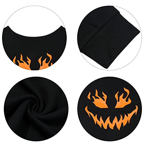 LOTUCY Halloween Sweatshirt Girls Cute Spooky Season Sweatshirts Ghost Fall Embroidered Sweater Pullover High - Image 7