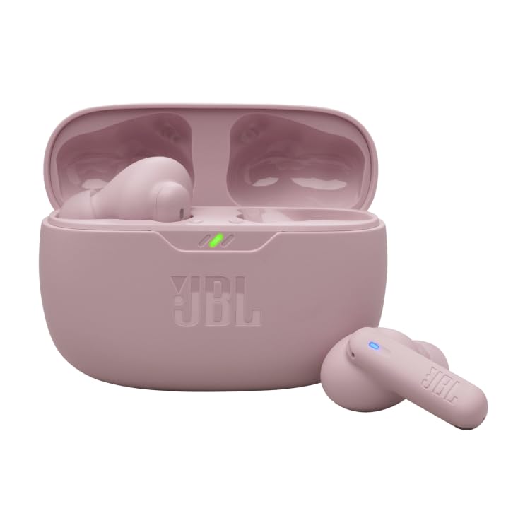 JBL Vibe Beam 2 - True Wireless Noise Cancelling Earbuds with JBL Pure Bass Sound & Smart Ambient Technology, 4mics for Crisp, Clear Calls, up to 40Hrs of Playback, IP54 Dust & Water Resistant (Pink) - Image 5