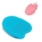 INNERNEED Soft Silicone Face Brush Cleanser Manual Facial Cleansing Scrubber, with Silicone Body Bru