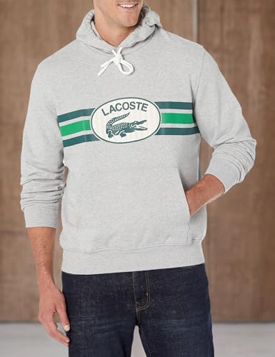 Lacoste Men's Monogram Center Graphic Hooded Sweatshirt3