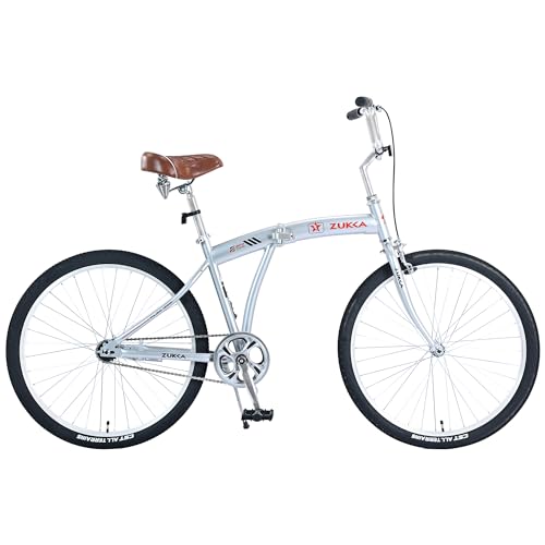 IRIMKIT 26-Inch Single Speed Folding Beach Cruiser...