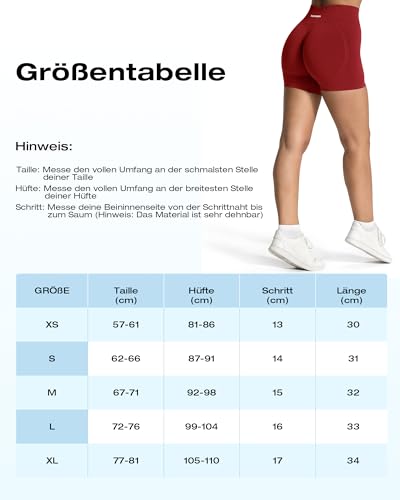 TAYOEA Short de Sport pour Femme Effet Push-up Idéal pour Le Fitness Et Le Yoga Short de Gym sans Coutures Effet Push-up Idéal pour Le Cyclisme Et Le Yoga – vue 7