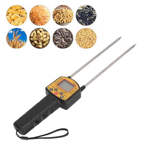 Tester Digitale per Misuratore di umidità per Cereali, Misuratore di umidità Multifunzionale, Misuratore di umidità per Cereali, Mais, Pepe, caffè, Cacao, Fave, Prevenendo Muffe