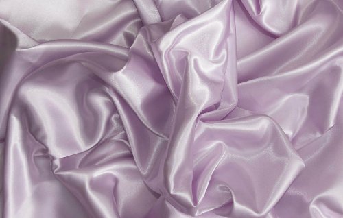 Rosa Pastel Lila Forro de satén de seda tela de poliéster Material costura * * Libre de Post * * COLOR PASTEL liso satén de poliéster Luz Violeta Lila rosado lila