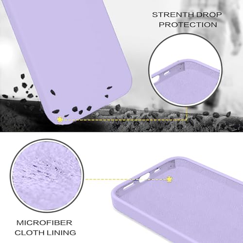 Image of DIZORO Liquid Silicone Soft Back Cover Case Designed for Samsung Galaxy M51 (Purple)