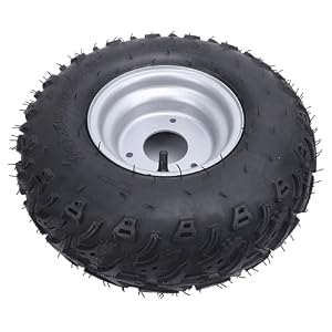14x5.00-6 Tubeless-Reifen mit Nabe, Explosionsgeschützt, 6 Zoll Vakuum-Tubeless-Reifen, ATV, UTV, Quad, Off-Road-Go-Kart, Golfwagen