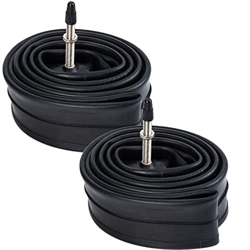 2-PCS 700C Heavy Duty Bike Tubes 700X25C 700X26C 700X28C 700X30C 700X32C Premium Butyl Rubber Inner Tubes Compatible with 700x25C/34C FV48MM Presta Valve Bike Bicycle Tire Tubes image_0