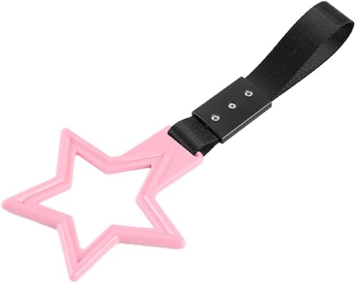 Q1-TECH, JDM Tsurikawa - Anillo japonés para metro, tren, autobús, mango de coche, correa de mano con forma de estrella, anillo de advertencia para