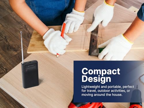 image for Emerson ER-7000 Portable AM/FM Radio with Built-in Speaker, Easy-Tunin