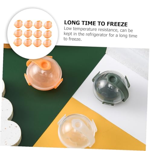 Molde de bolas de hielo para whisky 12 piezas naranja miniatura 3