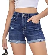VIPONES Jean Shorts Womens High Waisted Stretch Summer Shorts for Women Trendy 2026 Outfits Casua...