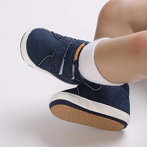 Image of E-FAK Baby Shoes Boys Girls Infant Sneakers Non-Slip Rubber Sole Toddler Crib First Walker Shoes