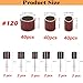 Sunxeke Sanding Drum Set for Dremel Rotary Tools-Includes 120 Aluminum Oxide Sanding Sleeves for Drum Sanders(120Grit) and 12 Drum Mandrels-Sanding Bits Tool Accessories with Box