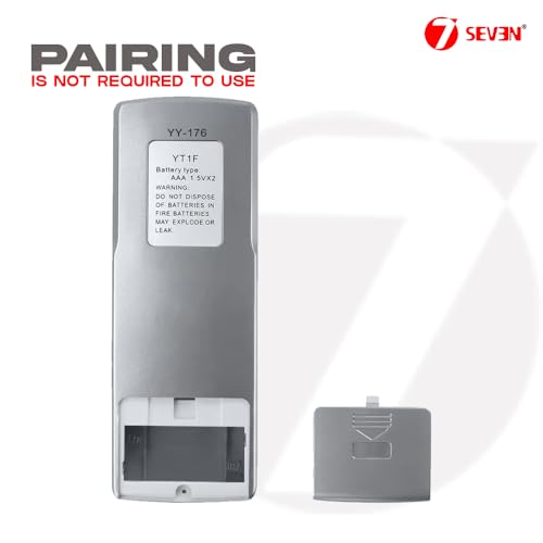 Image of 7SEVEN Compatible with Videocon AC Remote Control YT1F Model 176 Suitable for Split & Window 1 1.5 2 Ton Air Conditioner - Match Each Keys Exactly to Replicate Genuine Remote Function