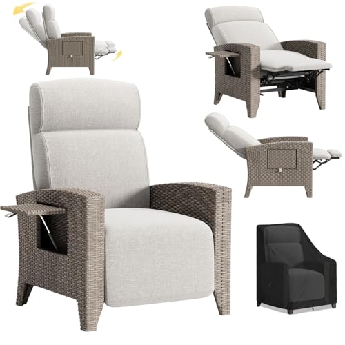 YOIZO Sillon Relax Reclinable de Ratán