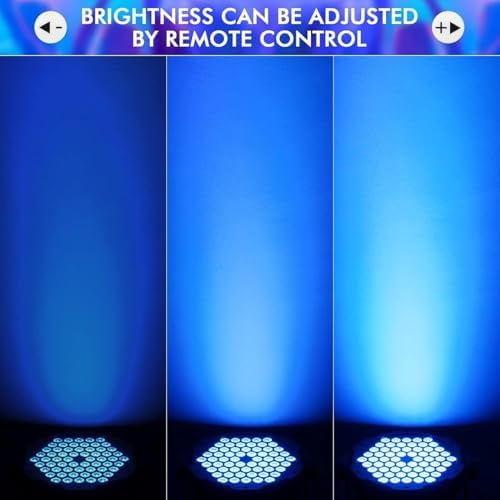 60LED RGB LED DJ Par Light - 90W DMX Control Sound Activated Stage Light Disco Light for Church Wedding Party Bar Club Mobile Music Live Show Entertainment 3