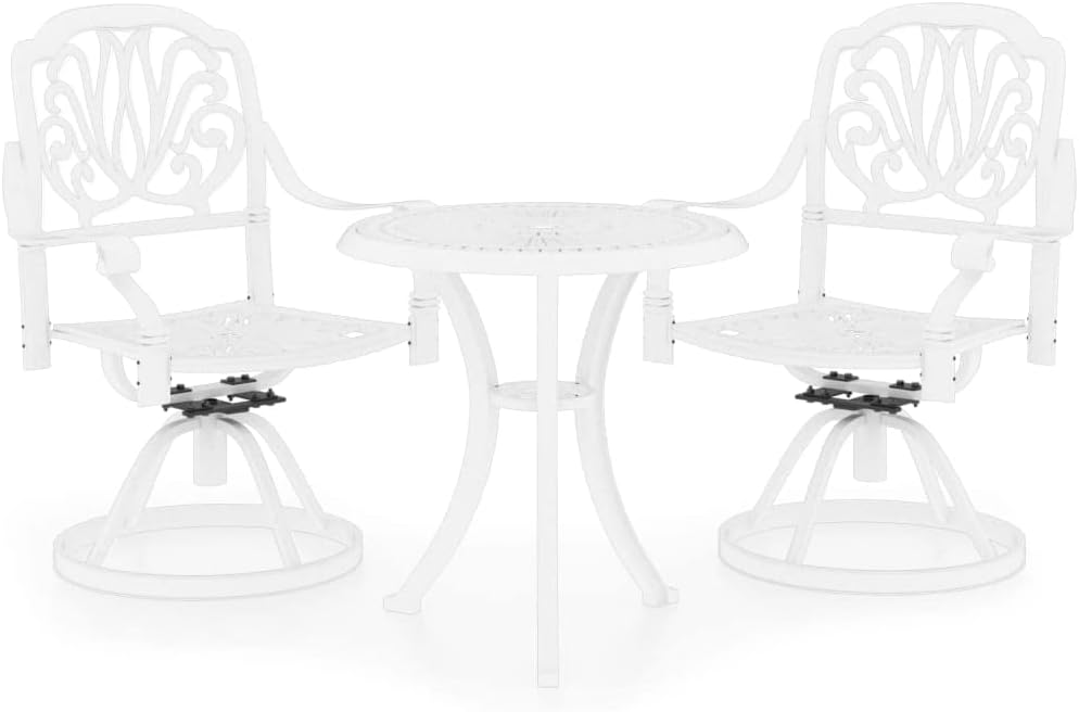 Buy 3 Pieces Outdoor Patio Furniture Set Cast Aluminum Patio Bistro Set