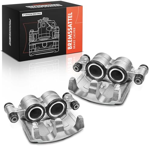 Frankberg 2x Brake Caliper Disc Brake Front Aluminium Compatible with Jumper Platform/Chassis Ducato Box Ducato Platform/Chassis Boxer Bus Replace# 1607876380
