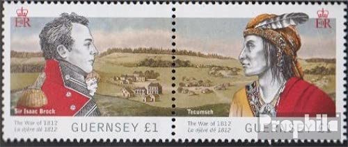 Prophila Collection GB - Guernsey 1386-1387 Paar (kompl.Ausg.) 2012 Britisch-Amerikanischer Krieg (Briefmarken für Sammler) Militär