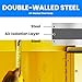 73x39x39IN Flammable Liquid Storage Cabinet, Flammable Storage Cabinet with 3 Point Lock, 392 Gallon Chemical Safety Cabinet & Adjustable Shelves for Industrial, Scientific, Warehouse Use