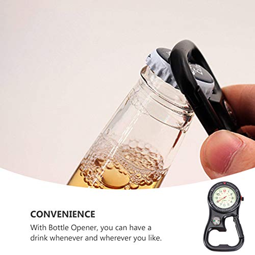 Scicalife – Mochila de relógio com clipe para cinto que brilha no escuro unissex relógio de bolso co