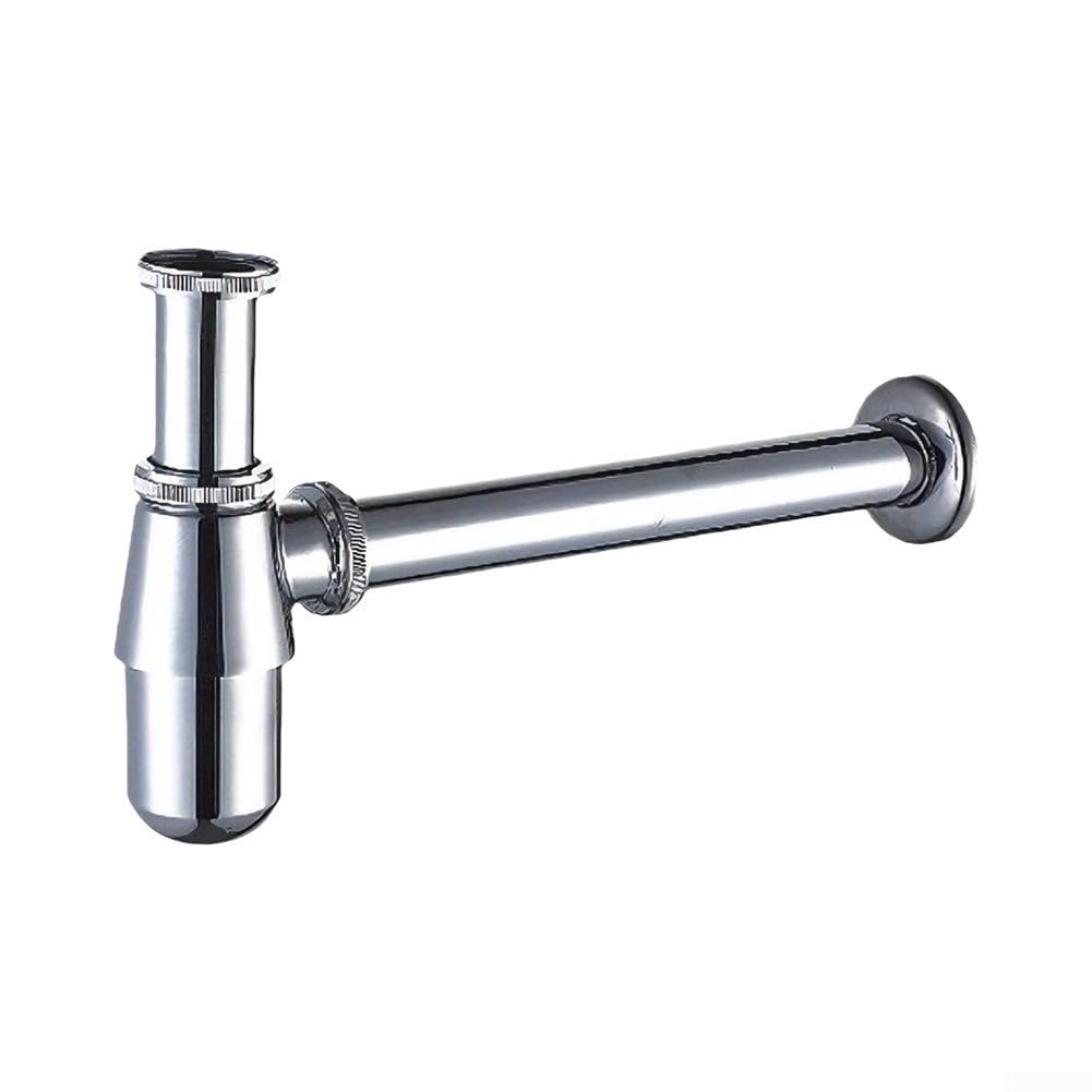 Sifón Lavamanos para latón Macizo Ajustable 32cm Sifón Lavamanos