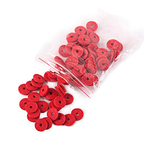 Alnicov Klavier-Filz-Frontschiene, Regulierung, Stanzungen, Rot, Tastatur, Balance-Unterlegscheiben, Reparaturteile, 90 Stück