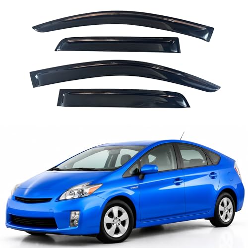 Image of IG Window Visors Fit for 2010-2015 Toyota Prius, Out-Channel Rain Guards Vent Wind Deflectors 4PC, Car Accessories for 10-15 Prius (Excludes Model V & C)