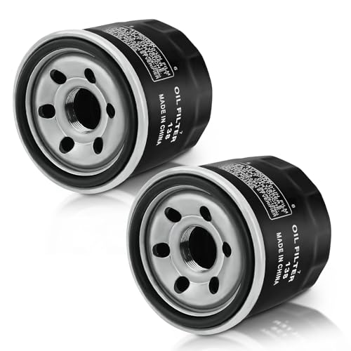 Image of Oil Filter Compatible with Arctic Cat 400 350 500 450 550 650 700 1000 H1 TRV TBX Alterra Prowler Wildcat Aprilia RSV4 Tuono V4 660 Kymco MXU UXV 450I Replace 0436-146(2 PCS)