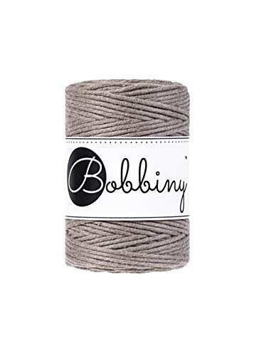 Bobbiny Corde Macramé Peignée Baby 1,5mm (Coffee) 100m