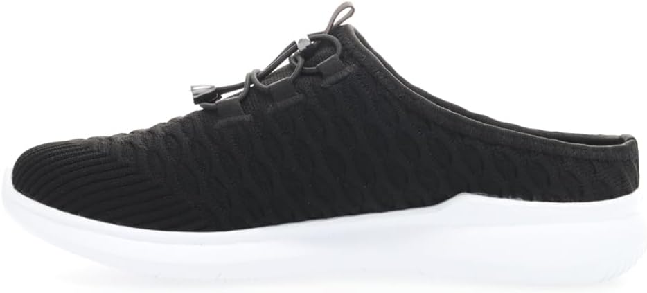 Propét Women's TravelBound Slide Sneaker, Black, 12 Wide