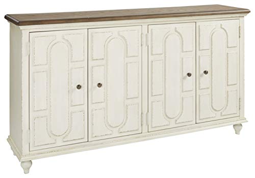 Signature-Design-by-Ashley-Roranville-French-Country-Accent-Cabinet-or-Server-White Signature Design by Ashley Roranville French Country Accent Cabinet or Server White