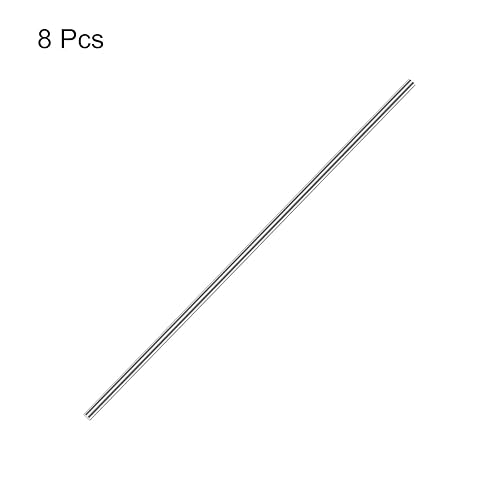 Miniatura 74 de uxcell Varilla redonda sólida de acero inoxidable 304 de 0.197 in x 5.906 in para manualidades de bricolaje - 10 piezas
