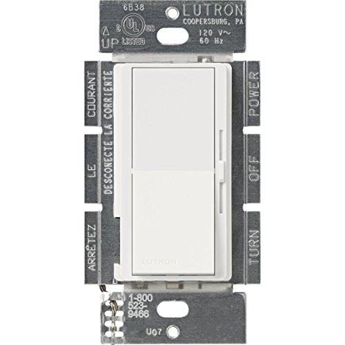 Lutron DVLV-603P-WH 600-Watt Diva 3-Way Low Voltage White Preset Dimmer, White by Lutron - Used condition - US$38.84