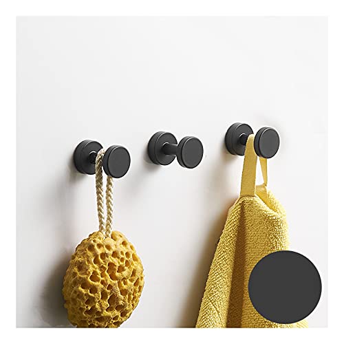 Patères aluminium ultra durable noir élégant pour entrée raffinée