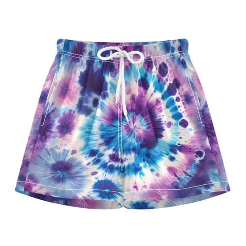 Toddler Boys Swimwear Swim Trunks with Compression Liner 4T Bacterial Colony Abstract