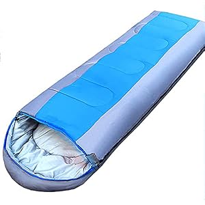 Jianghuayunchuanri Bequemer Schlafsack Camping Warme Schlafsack Baumwolle Schlafsack Outdoor Erwachsene Schlafsack Indoor- und Outdoor-Aktivitäten (Farbe : Blue, Size : 215x75cm)