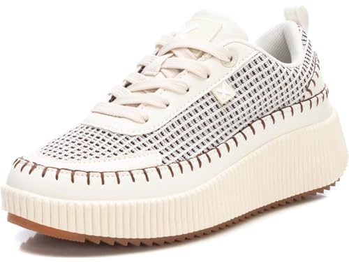 Zapatillas bajas mujer beige XTI 143257 tennis mode pour femme en tissu décontracté