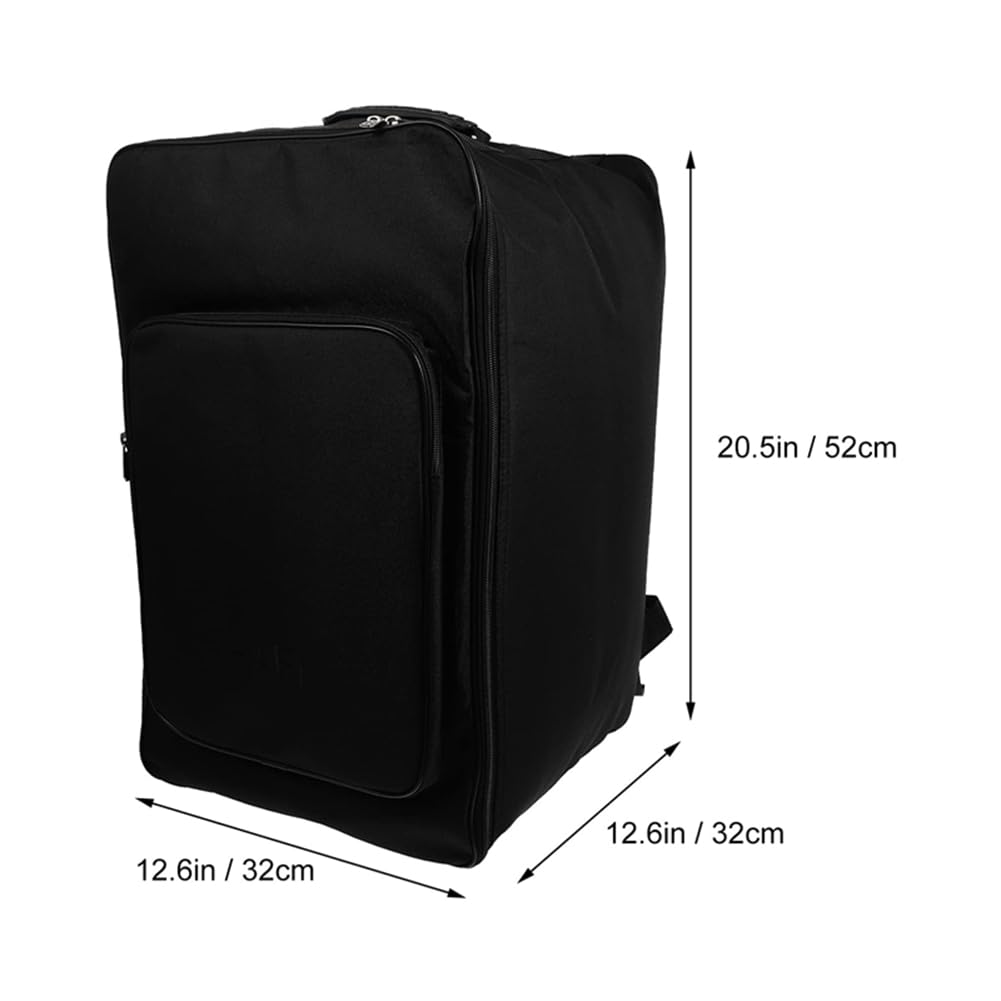 1 Stück Cajon-Tasche Cajon Rucksack Schwarz 31,5x53CM Gepolsterte Tasche mit und Schultergurt, Cajon-Zubehör