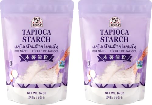 Image of 52USA Tapioca Starch, 28oz (Pack of 2), Tapioca Flour (794g)